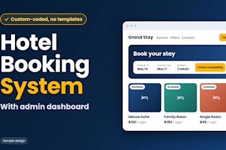 build a custom hotel booking system and airbnb clone website