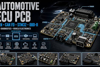 design automotive ecu can bus can fd stm32 pcb