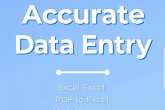 data entry, web research and copy typing