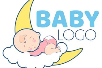 create a professional children and baby logo