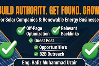 do solar SEO, backlinks and guest post outreach