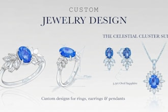 design custom jewelry with professional sketches