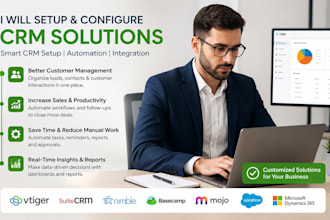 setup and configure vtiger suitecrm nimble mojo salesforce dynamics 365