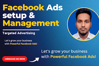 setup and manage facebook ads for targeted advertising