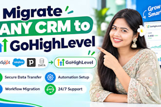 migrate any CRM to gohighlevel and full set up