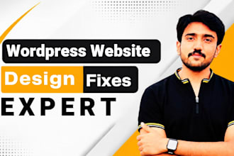 design, redesign, fix a wordpress website or landing page