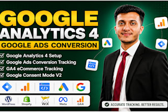 setup ga4 and conversion tracking with google tag manager