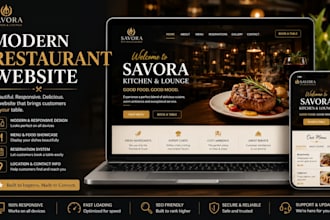 build a modern restaurant website