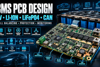 design bms pcb lithium battery ev battery management can