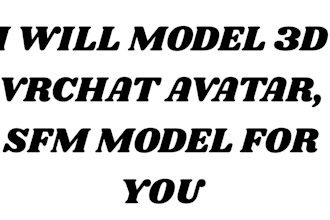 model custom vrchat avatar for you