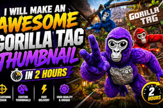 make an awesome gorilla tag thumbnail in 2 hours