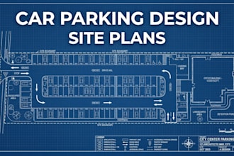 design parking lot site plan, rv park, and driveway layouts