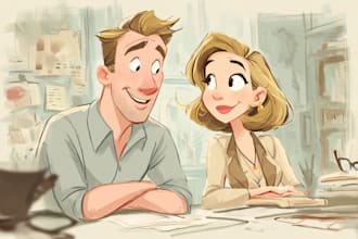 create a retro cartoon mascot illustration for your brand