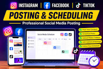 manage and schedule your instagram facebook and tiktok posts