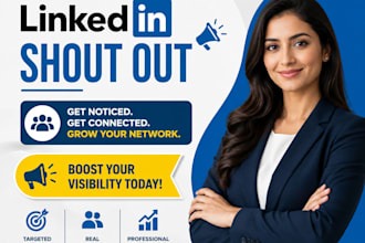 promote your content to my 234k linkedin audience with a dedicated shout out