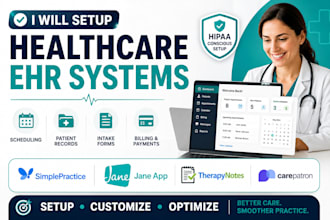 setup simplepractice jane therapynotes carepatron healthcare ehr