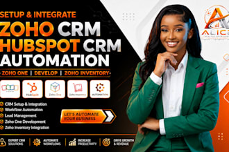 setup integrate zoho crm hubspot crm automation zoho one develop zoho inventory