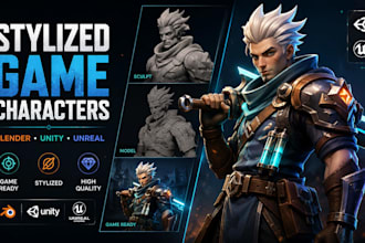 sculpt stylized game characters in blender for unity and unreal engine
