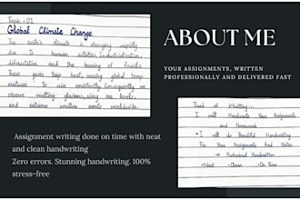 write your assignments with neat handwriting in urdu and english