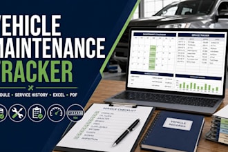 create a custom vehicle maintenance schedule and service tracker