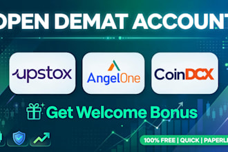 open upstox angel one coindcx referral account