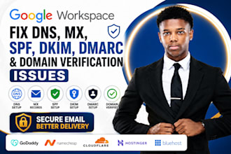 fix google workspace dns mx spf dkim dmarc and domain verification issues