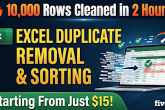 remove duplicates, fix errors, and sort messy excel data