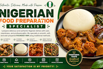 prepare delicious nigerian pounded yam for your event or food business