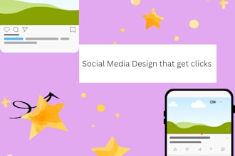 design instagram post, reels cover , youtube thumbnails