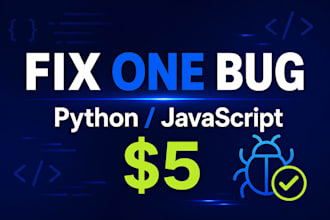 fix one reproducible python or javascript bug