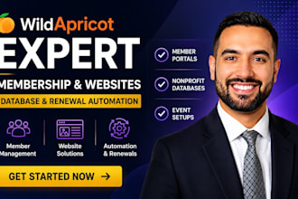 build wildapricot membership website design and nonprofit database automation