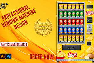 design a premium and eye catching vending machine wrap and atm machine
