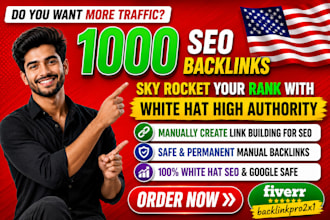 manually create 1000 pr9 with high authority SEO backlinks, link building