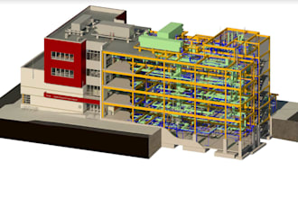 do 3d virtual construction model, building mep coordination, revit bim modeling