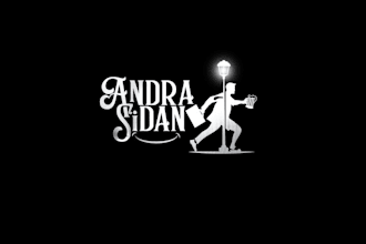 create whitty man cave called andra sidan logo