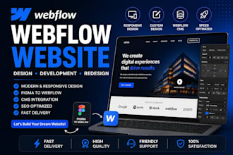 design webflow website webflow redesign, figma to webflow