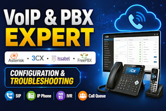 configure and troubleshoot voip, asterisk, 3cx, issabel