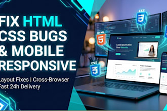 fix html css bugs and make website responsive