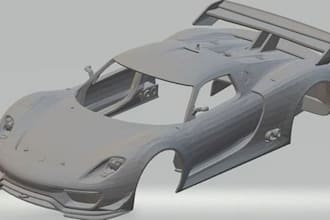 3d car modeling 3d printable, rc car, rc bodykit vehicle design for 3d printing