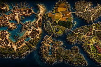 design custom world maps, fantasy maps, dnd and ttrpg game maps