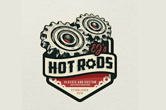 design hot rod shop logo