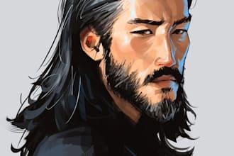 do 3d character modeling, character design, 3d model, realistic character