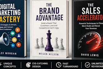 do business book cover, finance ebook covers for investing, marketing design