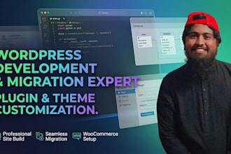 design wordpress website and do wp migration