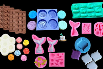 design custom 3d silicone mold for resin, soap, candle, chocolate and casting