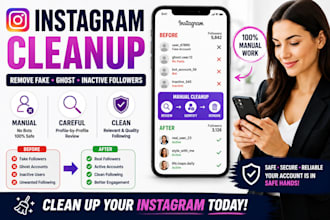 manually clean your instagram following and remove fake ghost followers