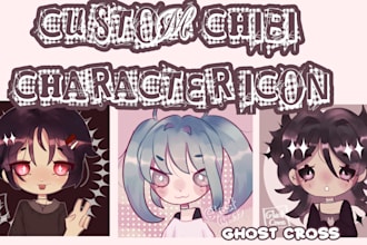 draw a custom chibi character icon