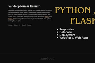 build a responsive python flask website or web app