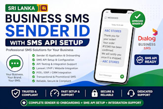 set up a branded SMS sender id for your sri lankan business