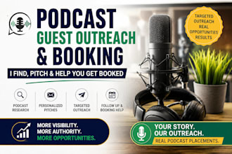 book podcast guest opportunities with targeted outreach